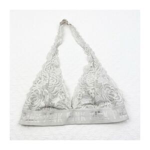 BUY 1 GET 1 FREE Victorias Secret lace bralette white small halter padded no wir